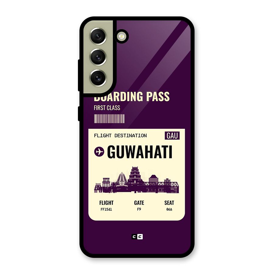 Guwahati Boarding Pass Metal Back Case for Galaxy S21 FE 5G (2023)