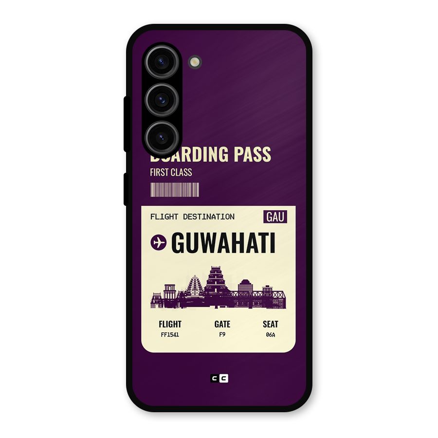 Guwahati Boarding Pass Metal Back Case for Galaxy S23