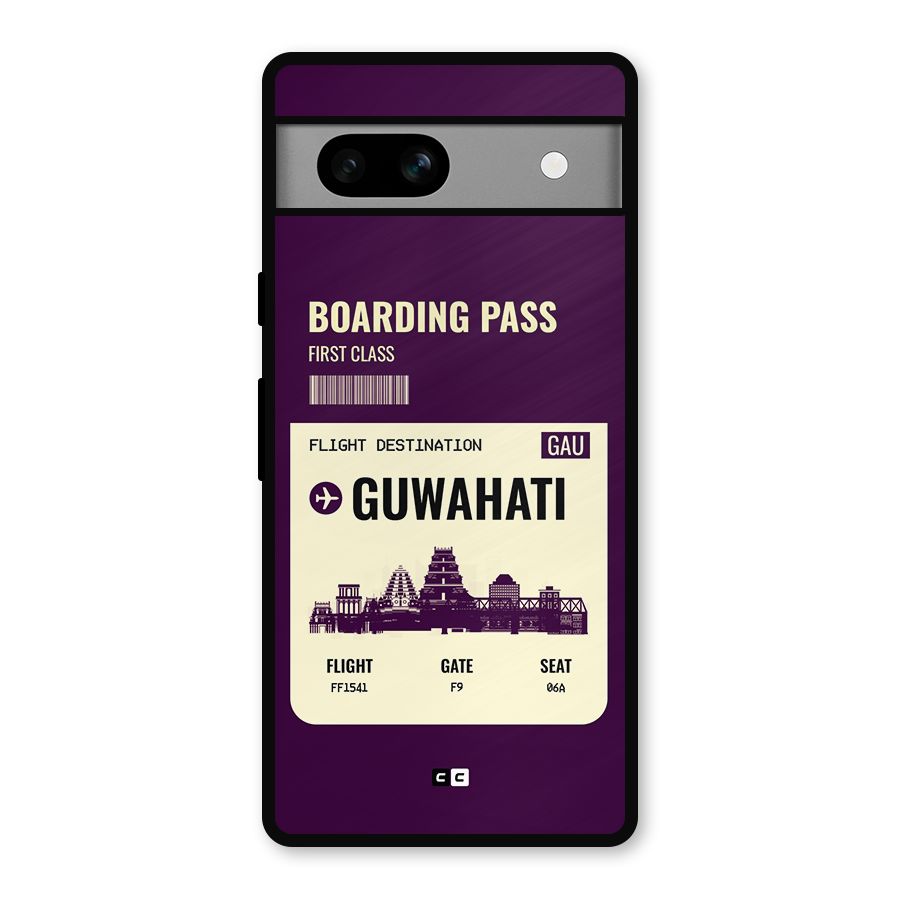 Guwahati Boarding Pass Metal Back Case for Google Pixel 7a
