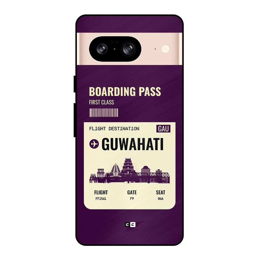 Guwahati Boarding Pass Metal Back Case for Google Pixel 8