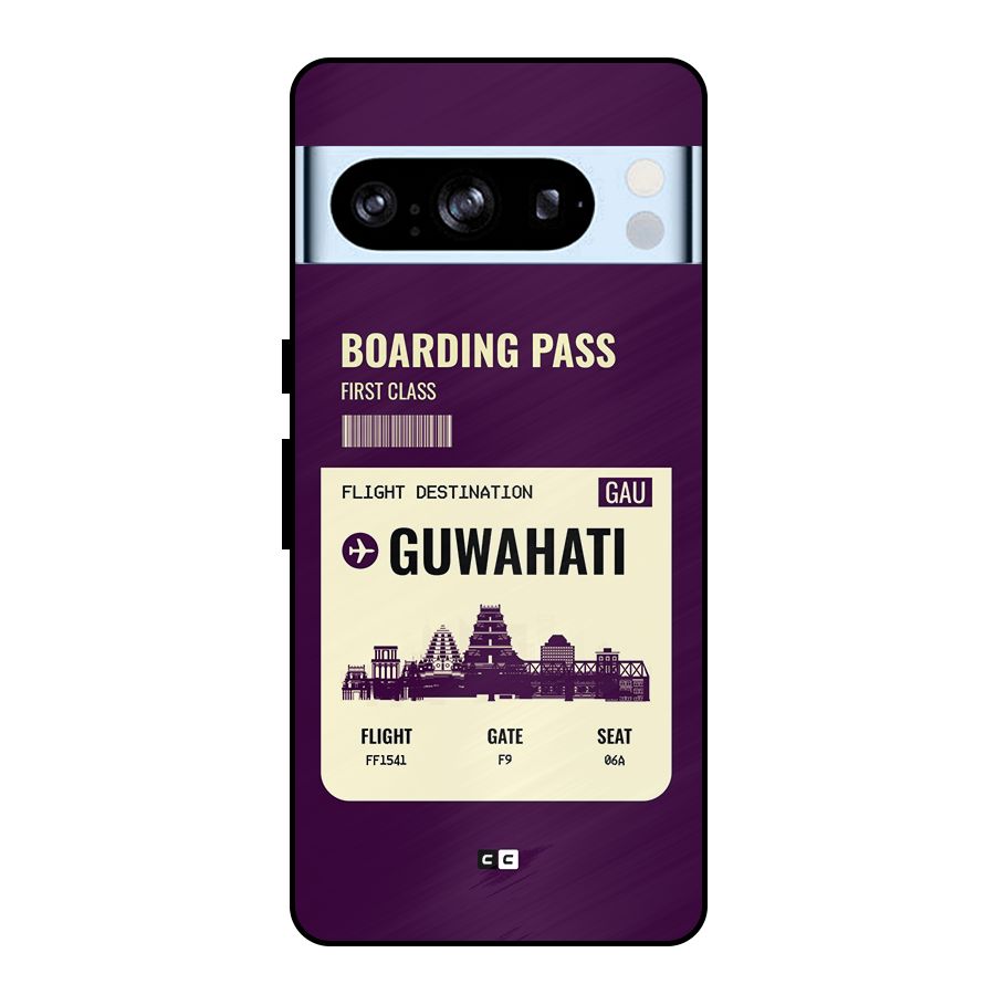 Guwahati Boarding Pass Metal Back Case for Google Pixel 8 Pro
