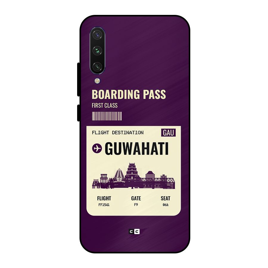 Guwahati Boarding Pass Metal Back Case for Mi A3