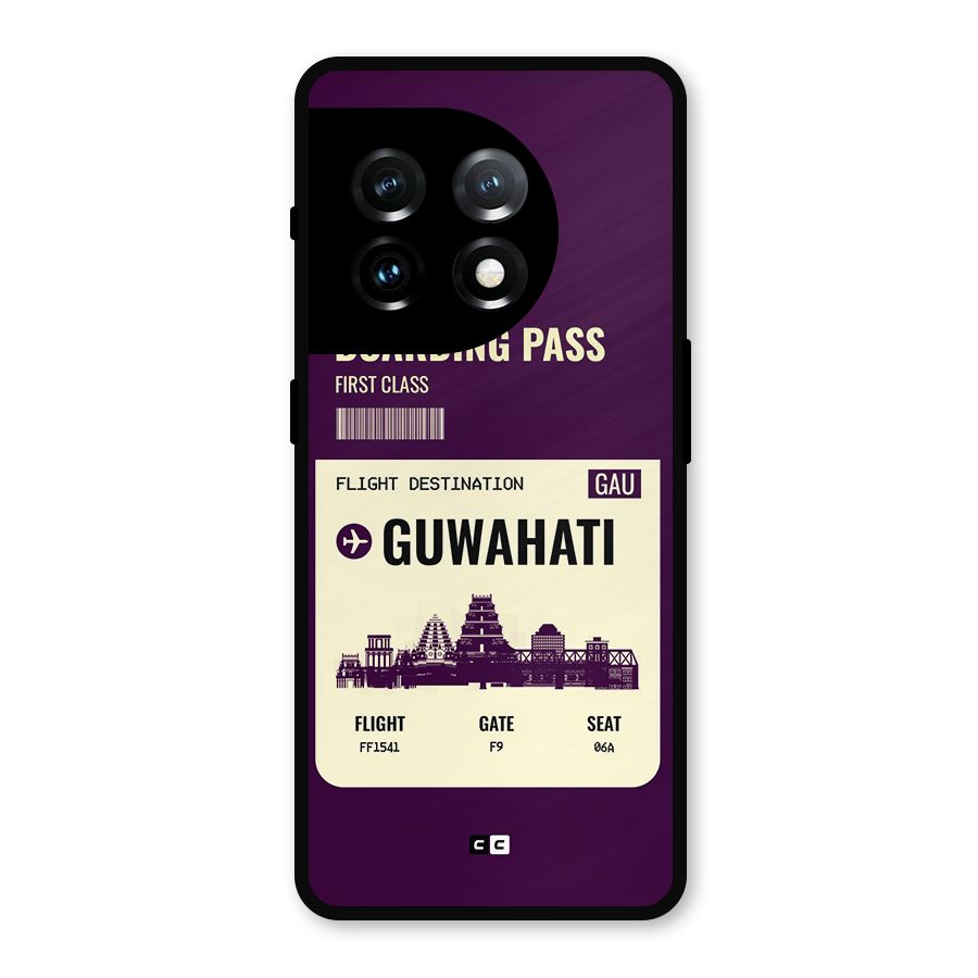 Guwahati Boarding Pass Metal Back Case for OnePlus 11