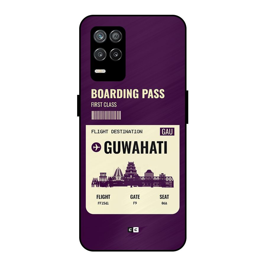 Guwahati Boarding Pass Metal Back Case for Realme 8 5G