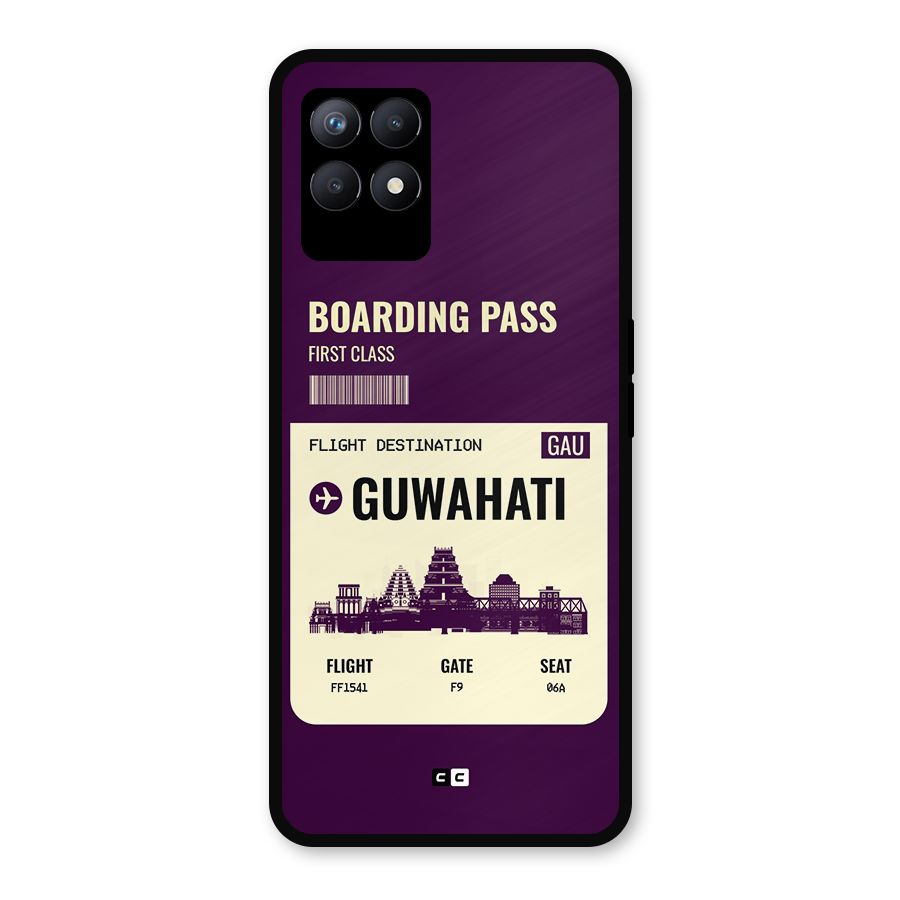 Guwahati Boarding Pass Metal Back Case for Realme Narzo 50
