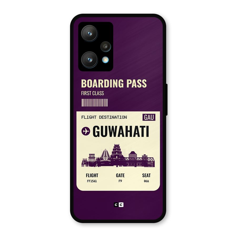 Guwahati Boarding Pass Metal Back Case for Realme Narzo 50 Pro