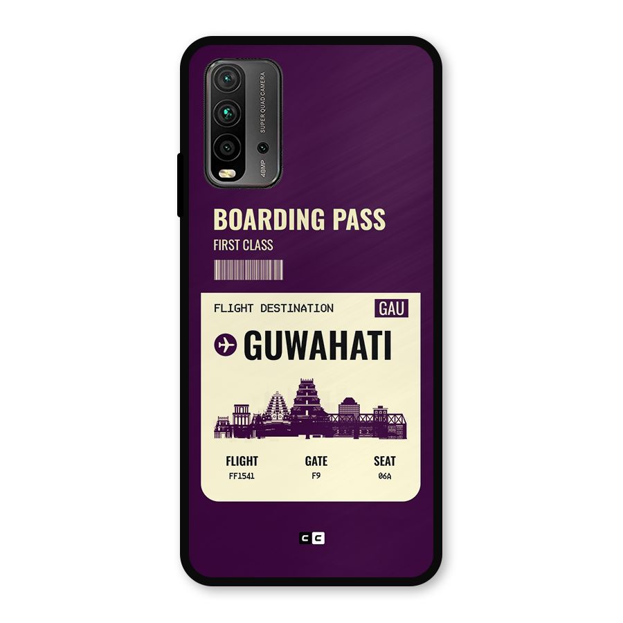 Guwahati Boarding Pass Metal Back Case for Redmi 9 Power