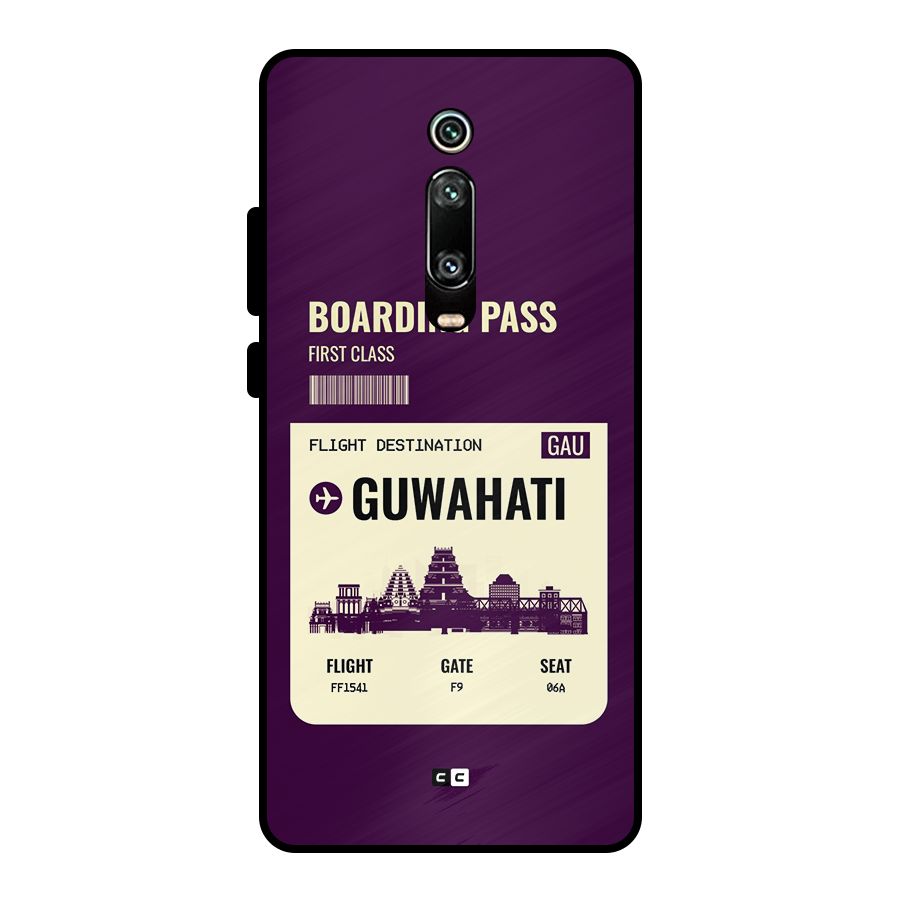Guwahati Boarding Pass Metal Back Case for Redmi K20