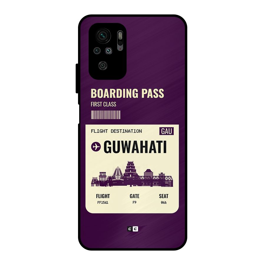 Guwahati Boarding Pass Metal Back Case for Redmi Note 11 SE