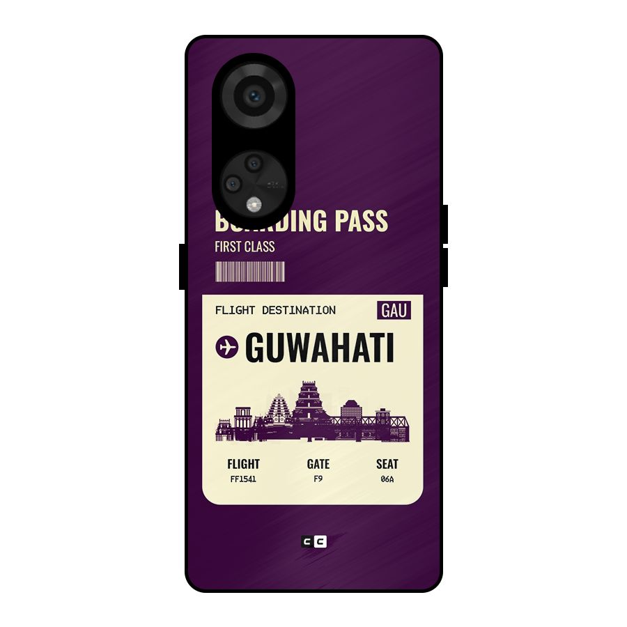 Guwahati Boarding Pass Metal Back Case for Reno8 T 5G