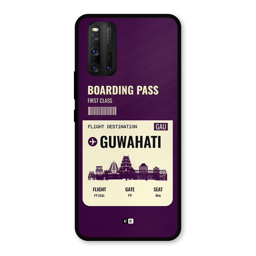 Guwahati Boarding Pass Metal Back Case for iQOO 3