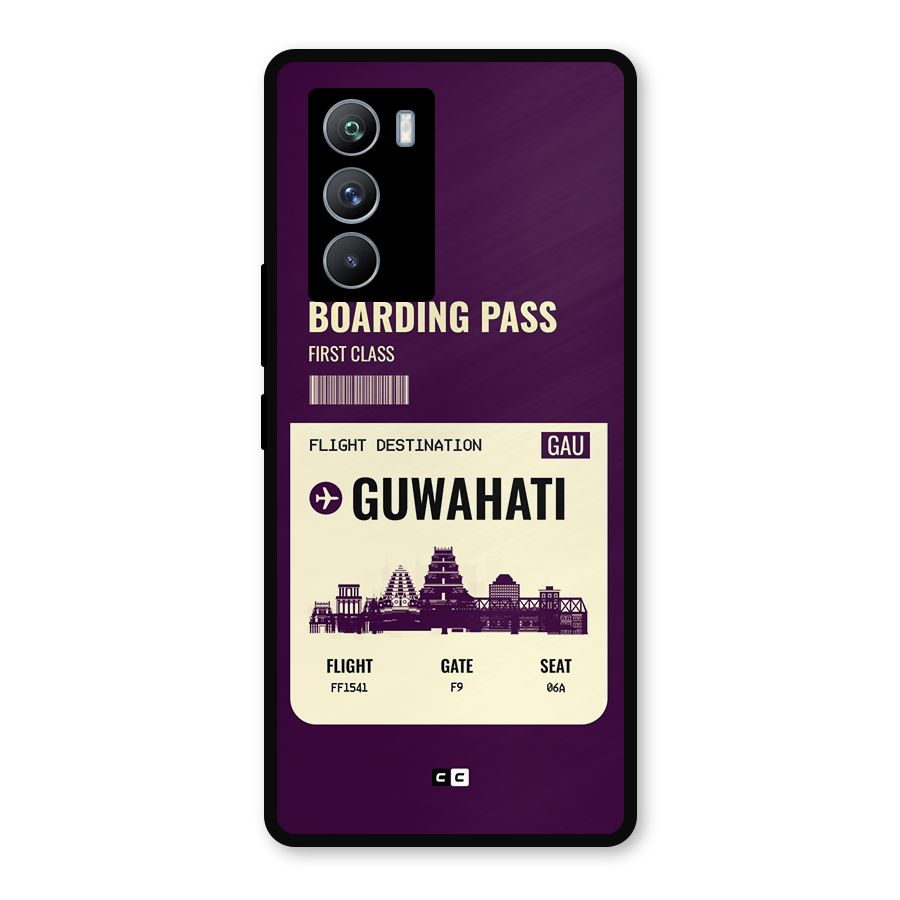 Guwahati Boarding Pass Metal Back Case for iQOO 9 SE