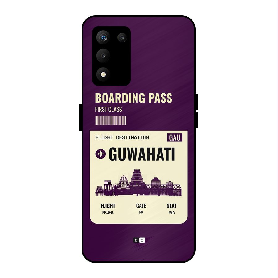 Guwahati Boarding Pass Metal Back Case for realme 9 5G SE