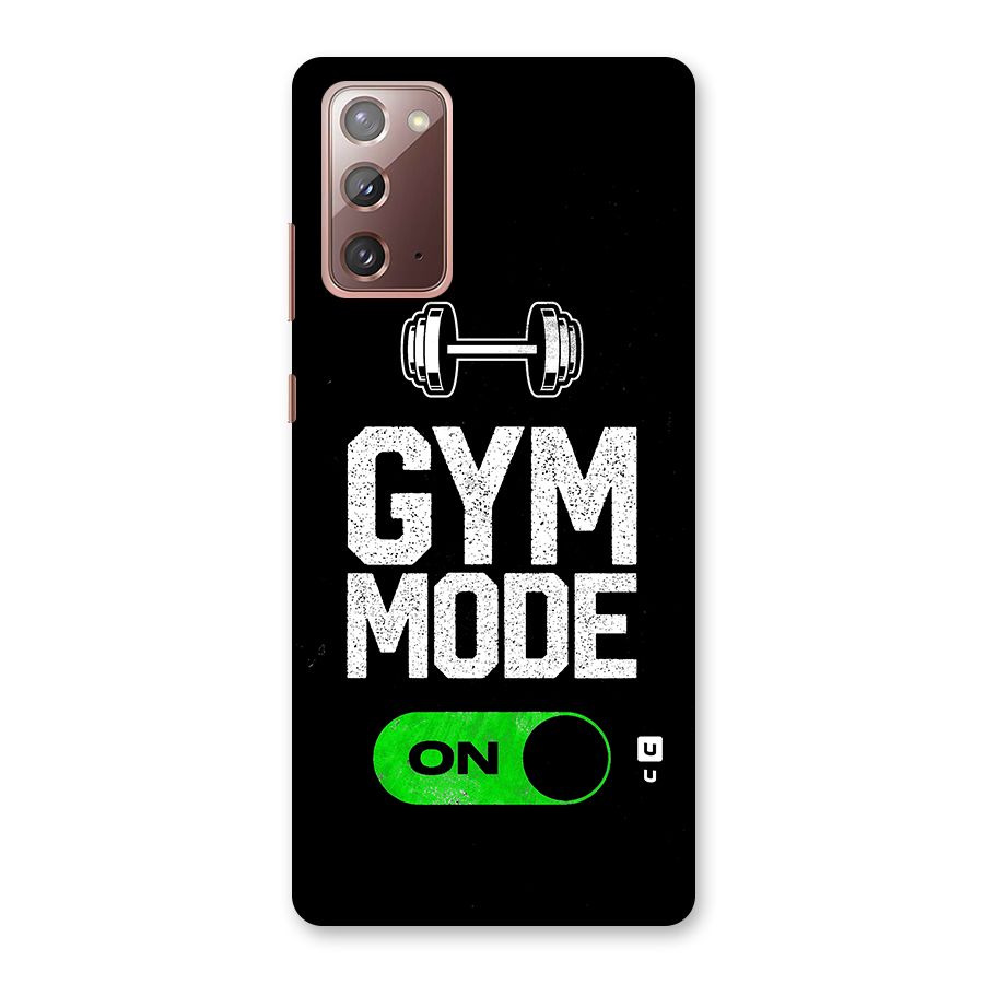 Gym Mode On Back Case for Galaxy Note 20