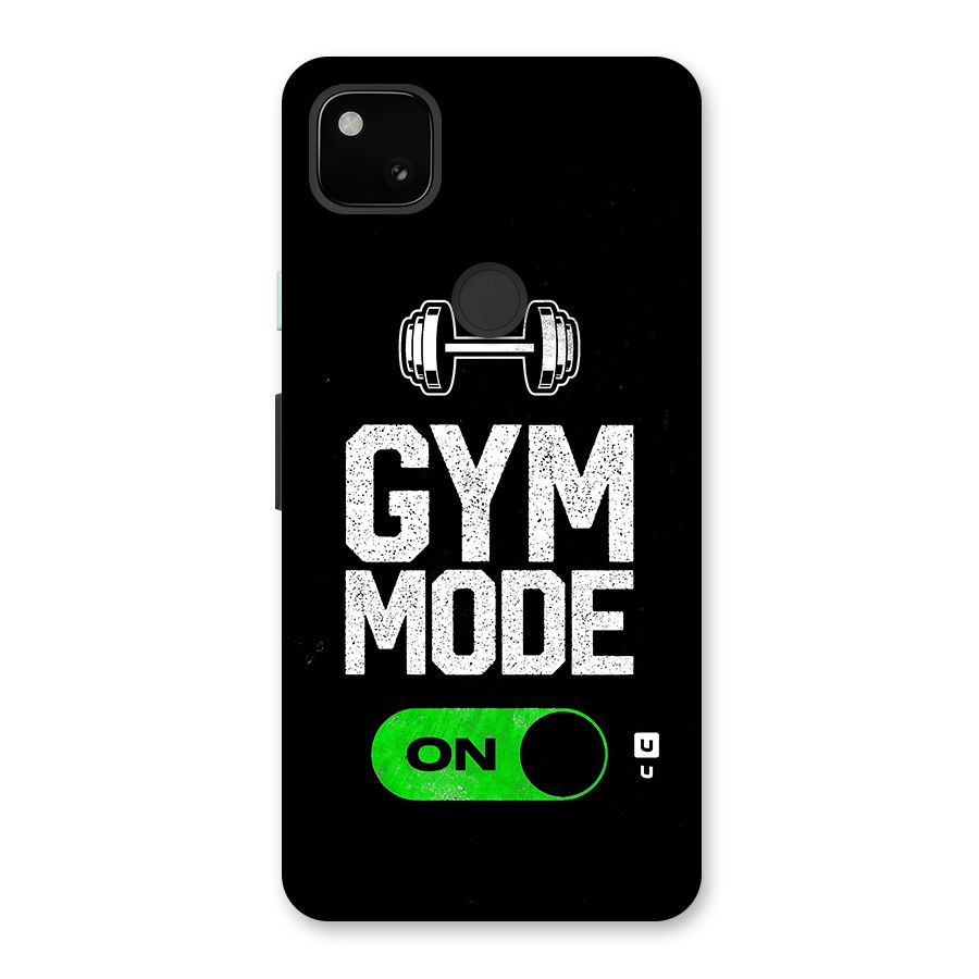 Gym Mode On Glass Back Case for Google Pixel 4a