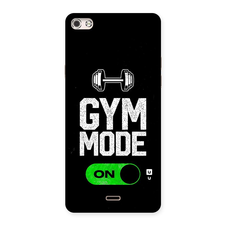 Gym Mode On Back Case for Micromax Canvas Silver 5