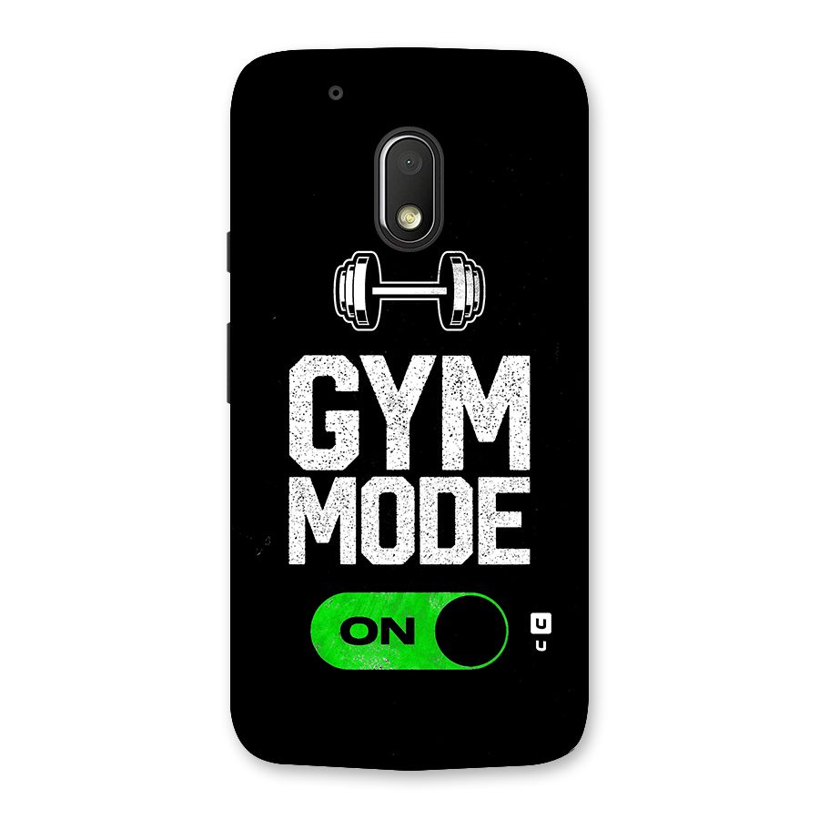 Gym Mode On Back Case for Moto G4 Play