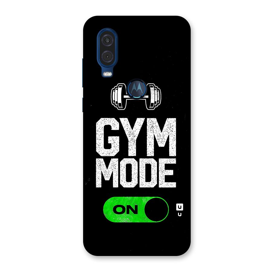 Gym Mode On Back Case for Motorola One Vision