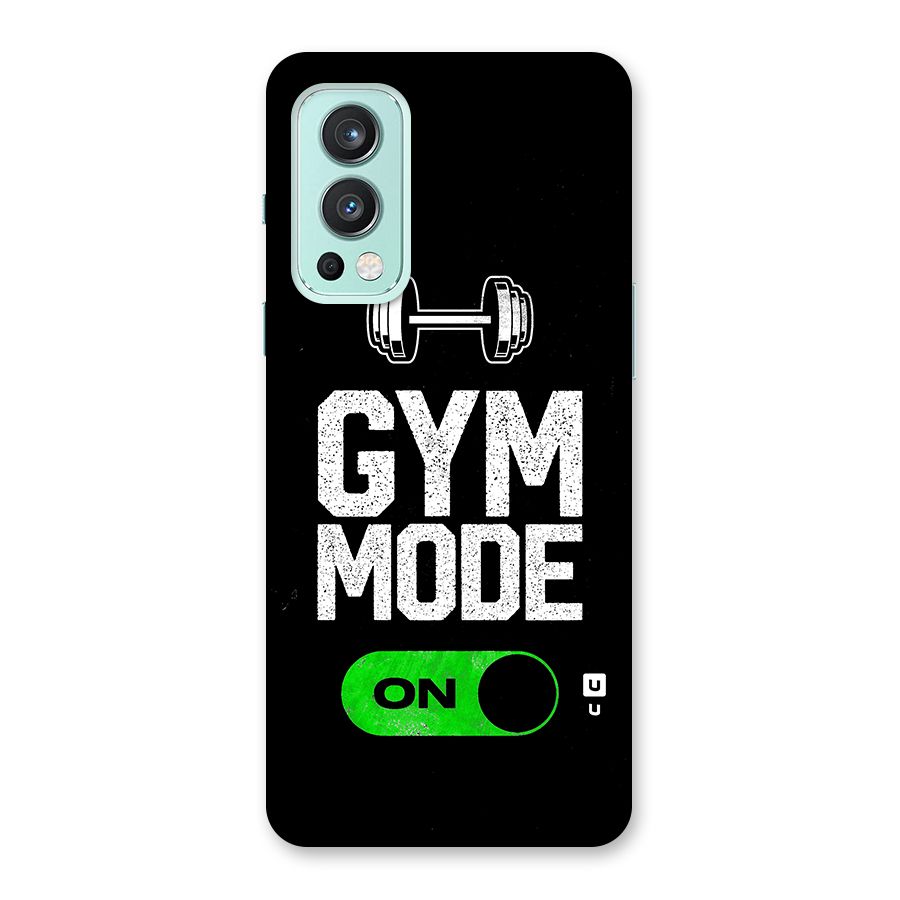 Gym Mode On Glass Back Case for OnePlus Nord 2 5G