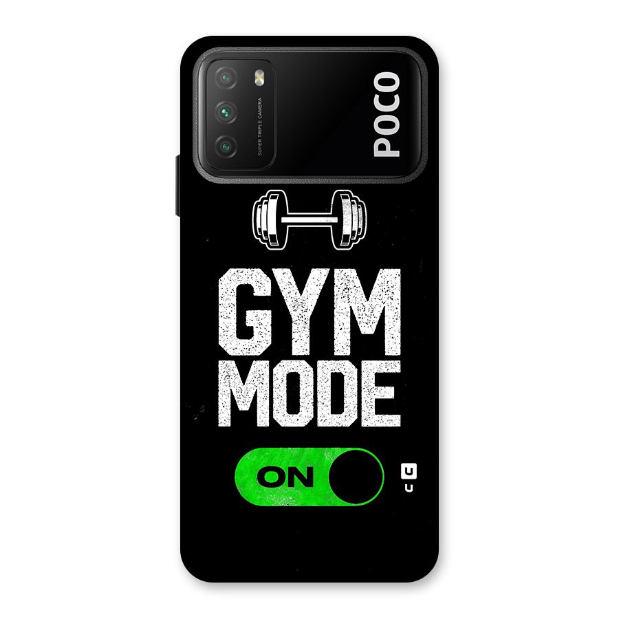 Gym Mode On Back Case for Poco M3