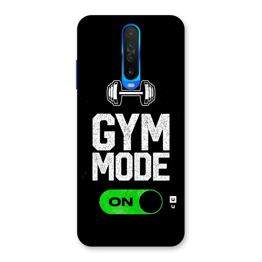 Gym Mode On Back Case for Poco X2
