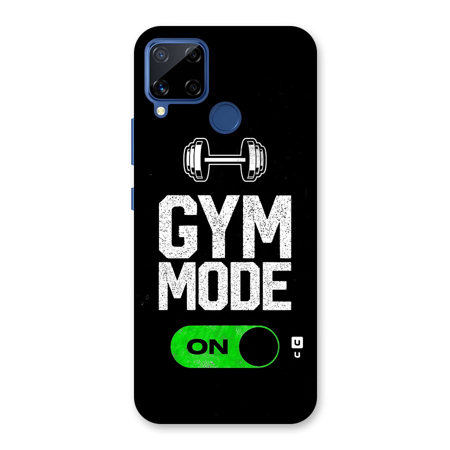 Gym Mode On Glass Back Case for Realme Narzo 30A