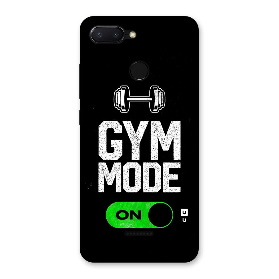 Gym Mode On Back Case for Redmi 6