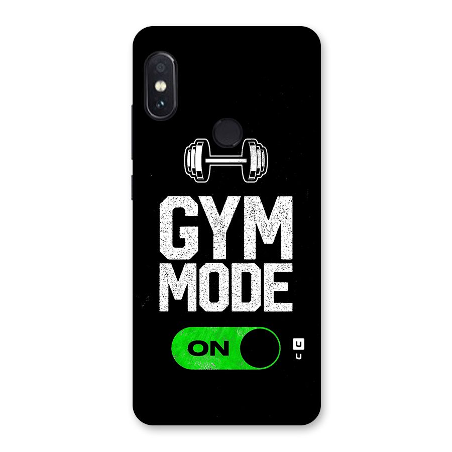 Gym Mode On Glass Back Case for Redmi Note 5 Pro