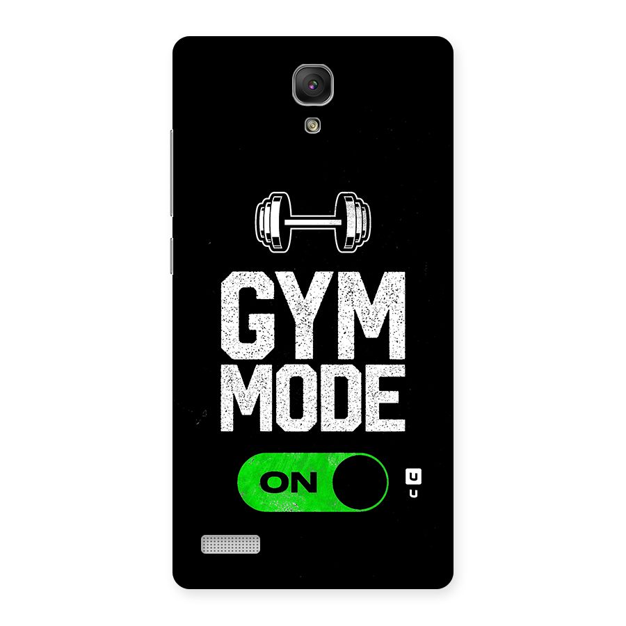 Gym Mode On Back Case for Redmi Note Prime