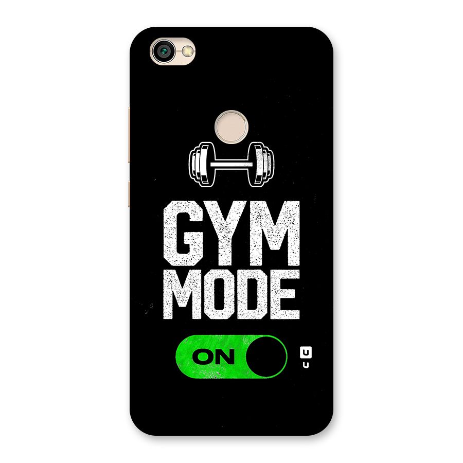 Gym Mode On Back Case for Redmi Y1 2017