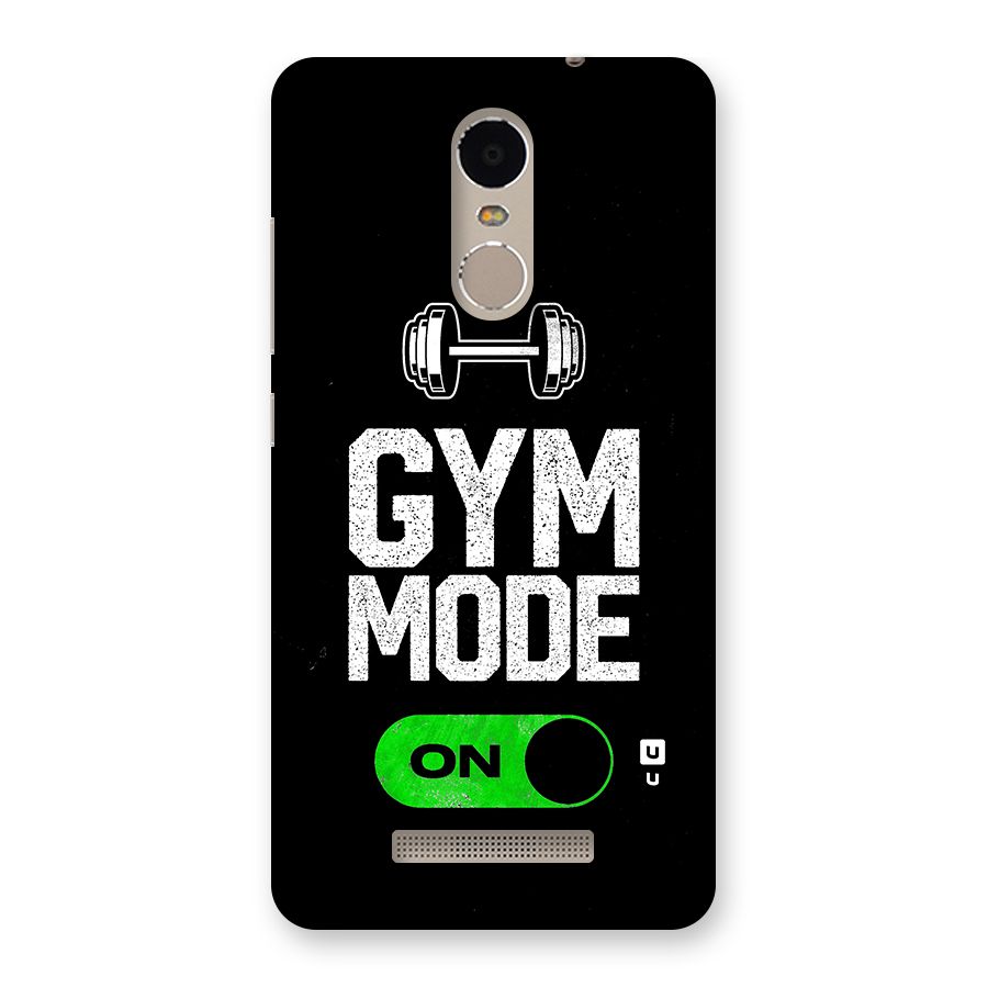 Gym Mode On Back Case for Xiaomi Redmi Note 3