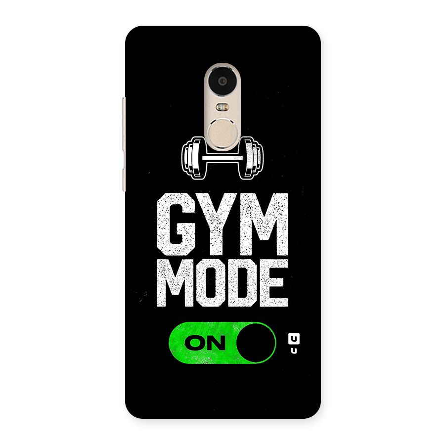 Gym Mode On Back Case for Xiaomi Redmi Note 4
