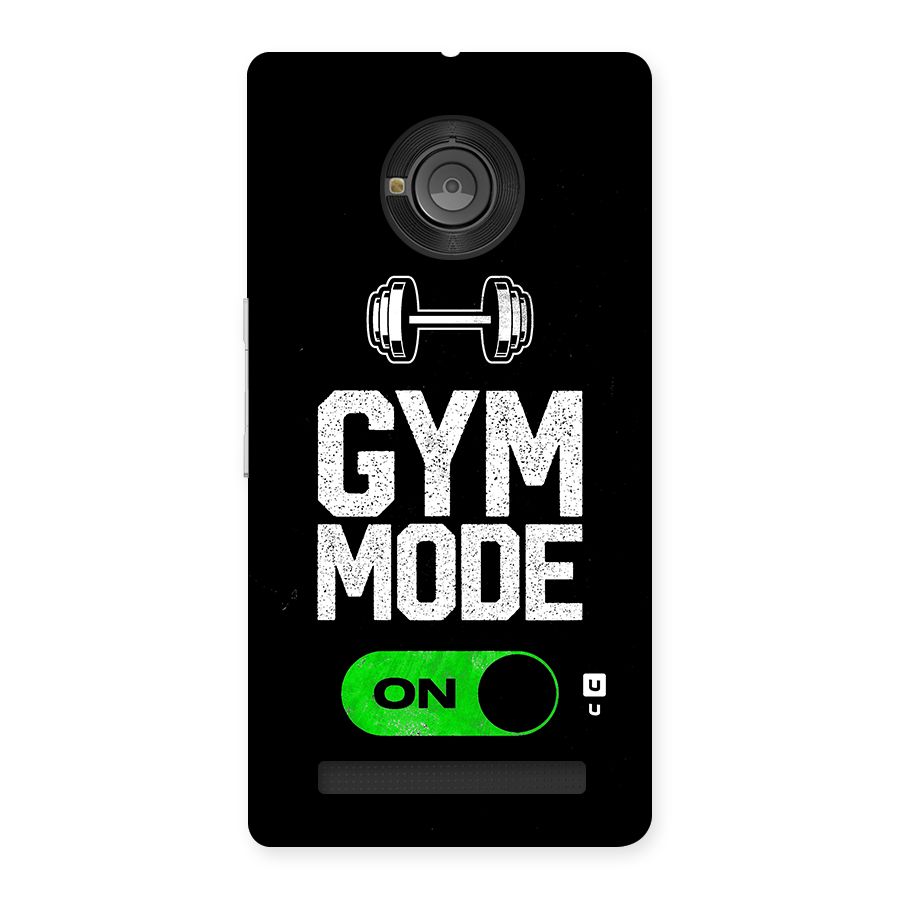 Gym Mode On Back Case for Yu Yunique