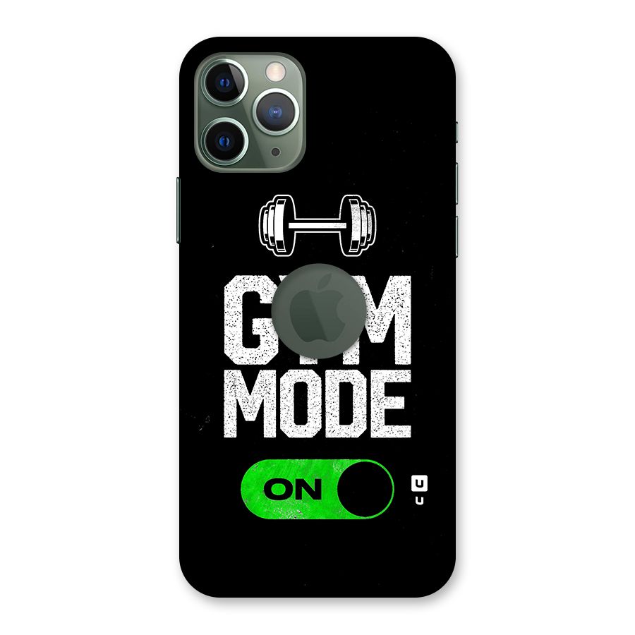 Gym Mode On Back Case for iPhone 11 Pro Logo  Cut
