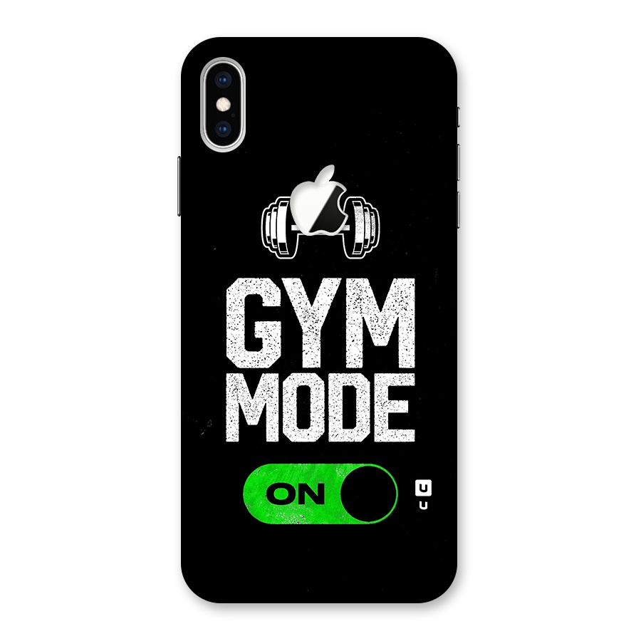 Gym Mode On Back Case for iPhone XS Max Apple Cut