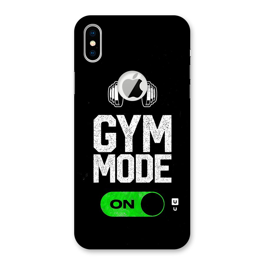 Gym Mode On Back Case for iPhone X Logo Cut