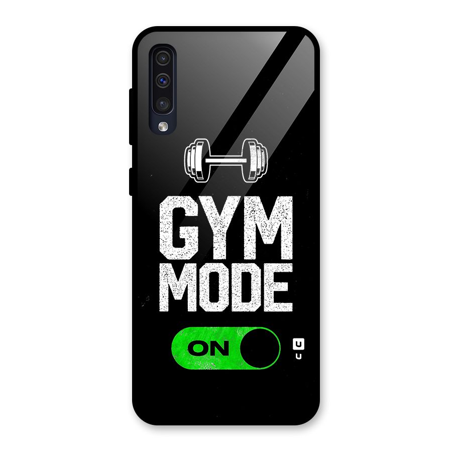 Gym Mode On Glass Back Case for Galaxy A50