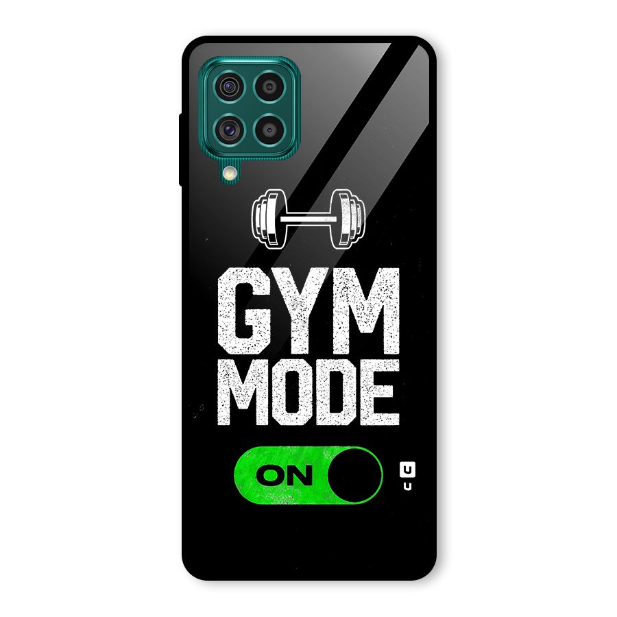 Gym Mode On Glass Back Case for Galaxy F62