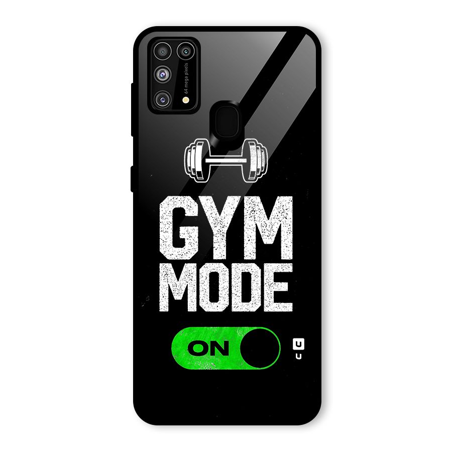 Gym Mode On Glass Back Case for Galaxy M31