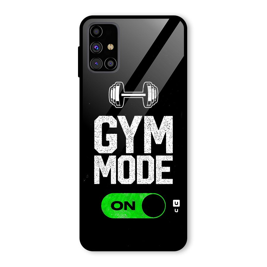 Gym Mode On Glass Back Case for Galaxy M31s