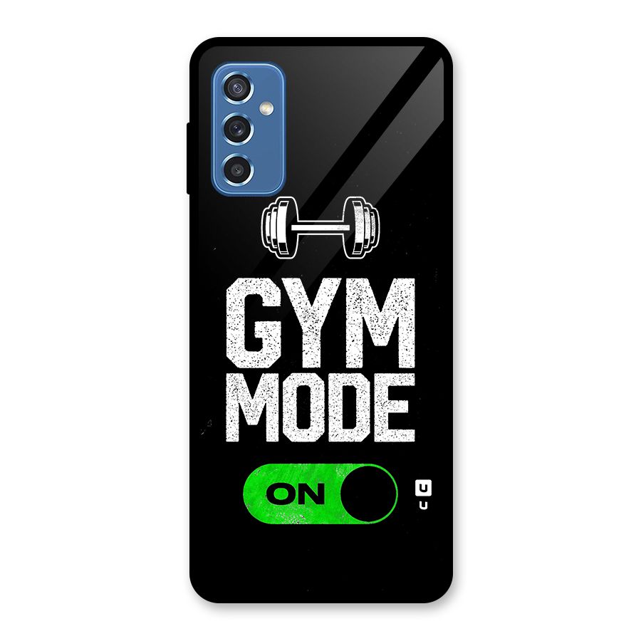 Gym Mode On Glass Back Case for Galaxy M52 5G