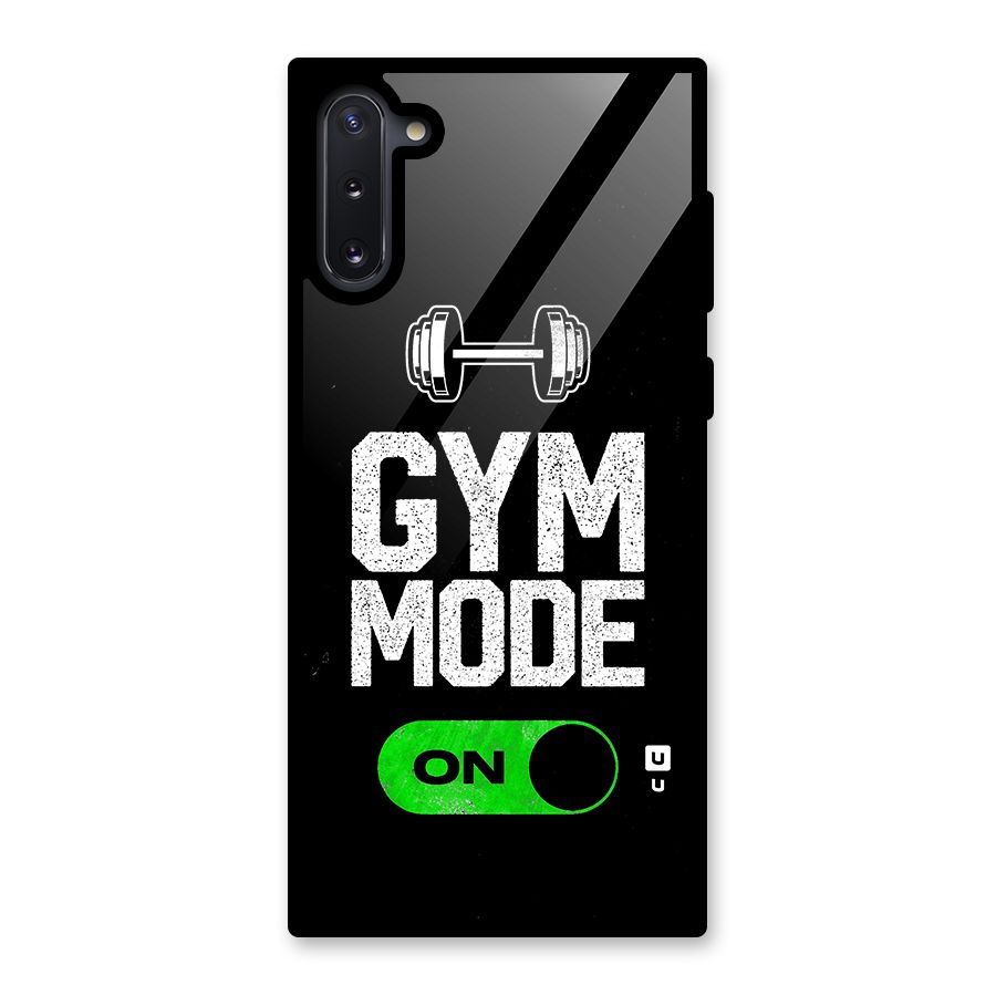 Gym Mode On Glass Back Case for Galaxy Note 10