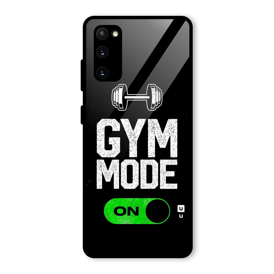 Gym Mode On Glass Back Case for Galaxy S20 FE