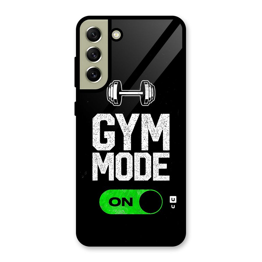 Gym Mode On Glass Back Case for Galaxy S21 FE 5G