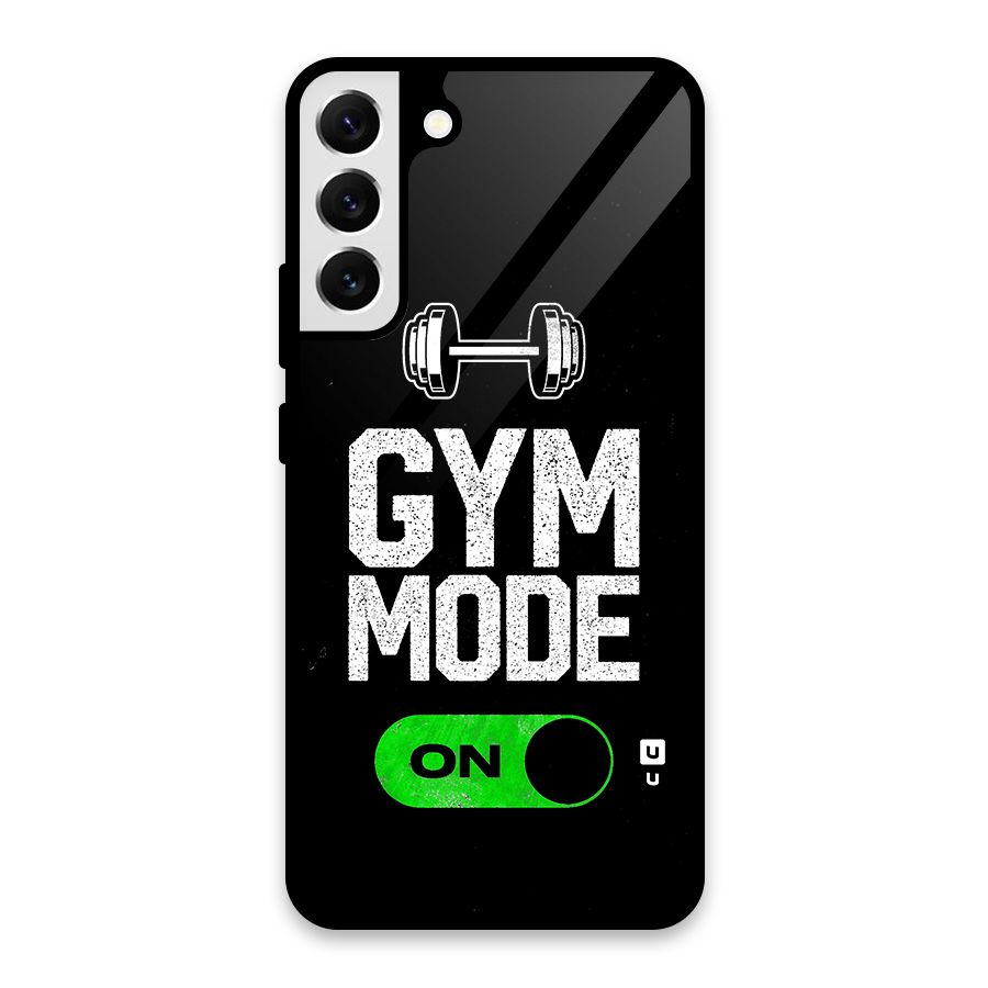 Gym Mode On Glass Back Case for Galaxy S22 Plus 5G