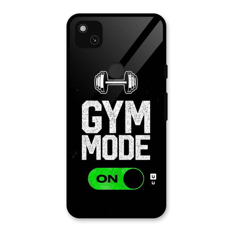Gym Mode On Glass Back Case for Google Pixel 4a