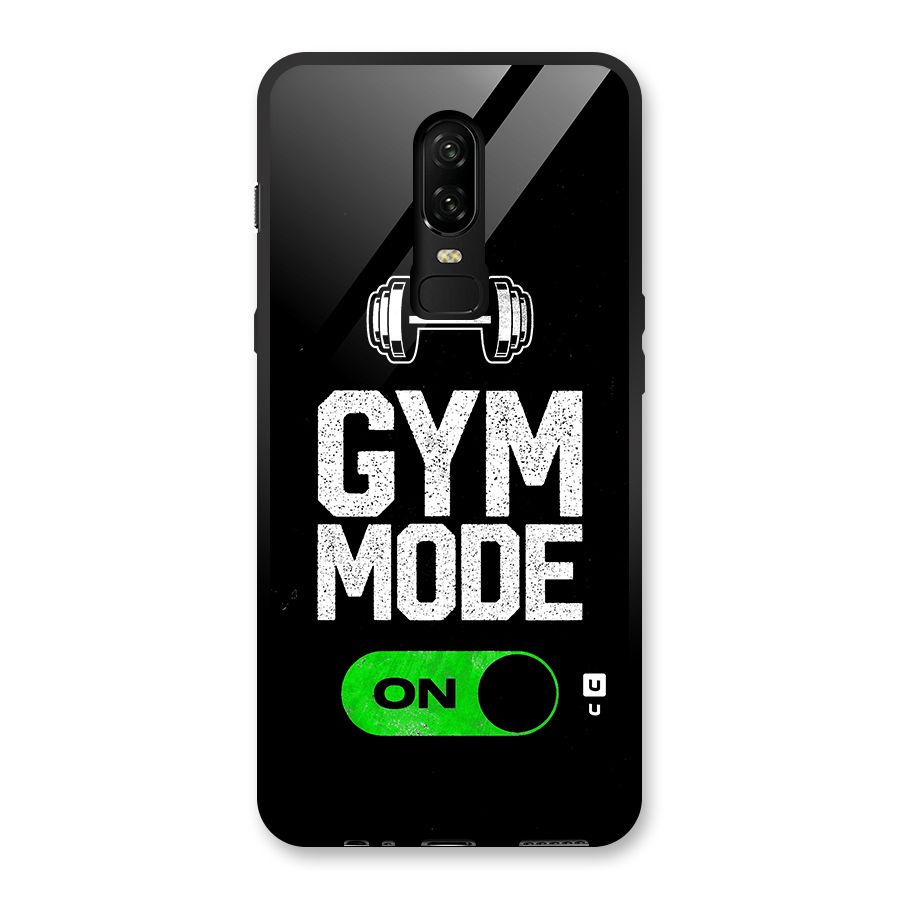 Gym Mode On Glass Back Case for OnePlus 6