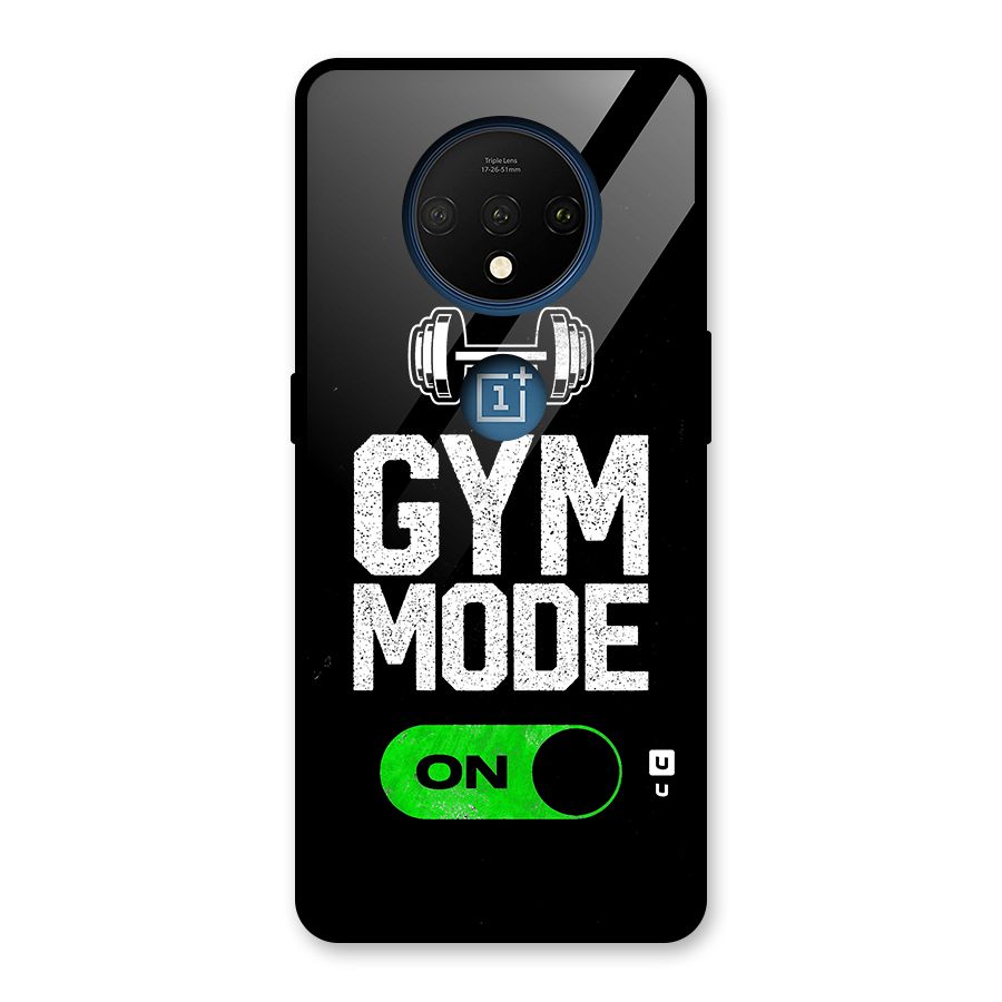 Gym Mode On Glass Back Case for OnePlus 7T
