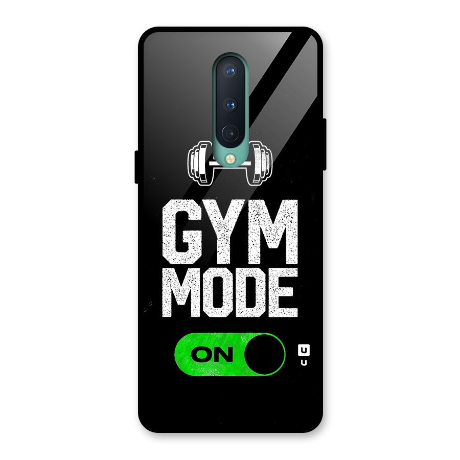 Gym Mode On Glass Back Case for OnePlus 8