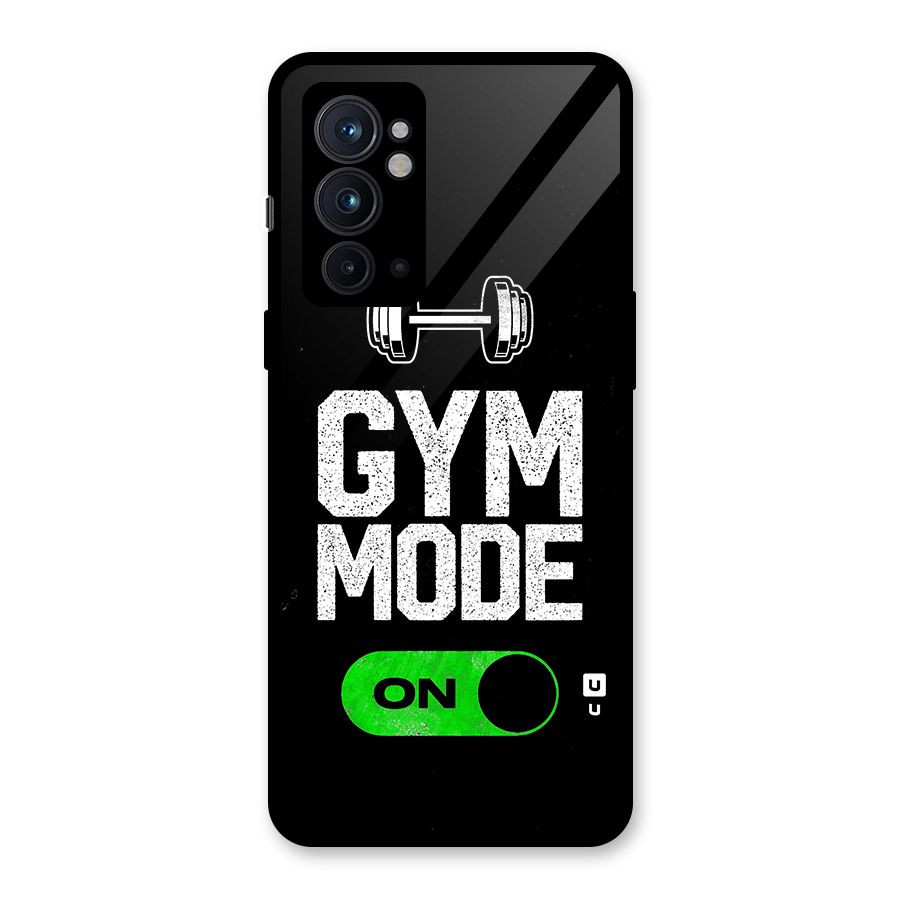 Gym Mode On Glass Back Case for OnePlus 9RT 5G